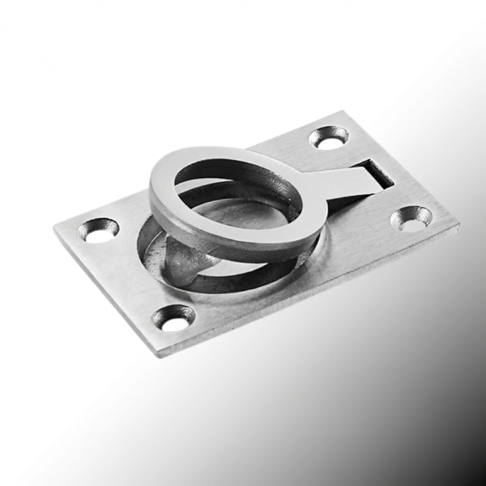 Marine Grade 316 Stainless Steel Flush Ring Handle Circular Boat Deck Hatch Cabinet Door Pull Hidden Grip Hardware