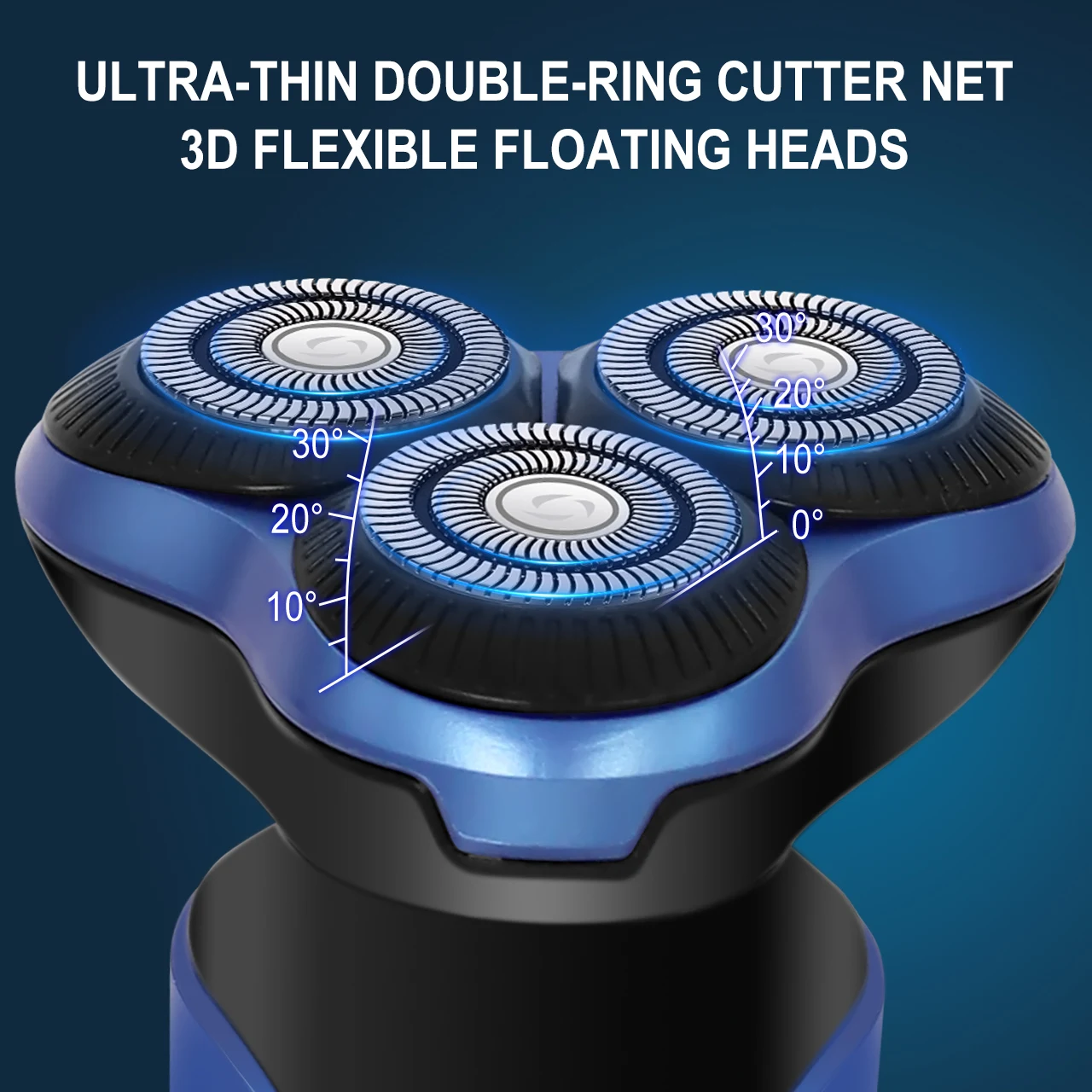 Electric Shaver for Men New 3-Blade Portable Professional Home Use Shaving Razor with Ergonomic Handle Ultra-Smooth Performance