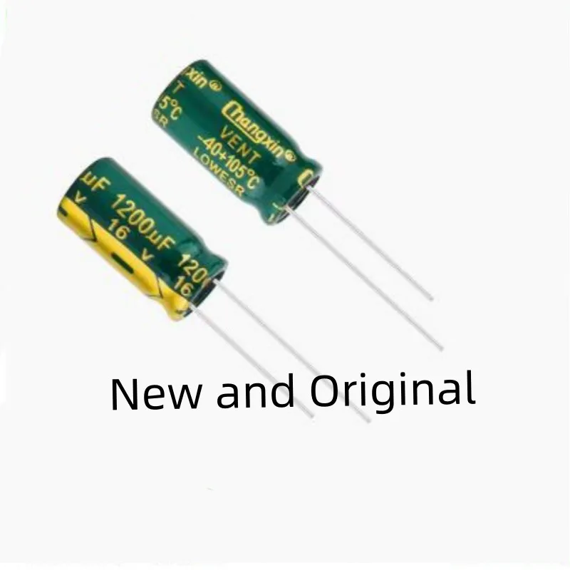 

1200UF 16V high-frequency low resistance and high temperature resistant plug-in electrolytic capacitor specification 10X20MM