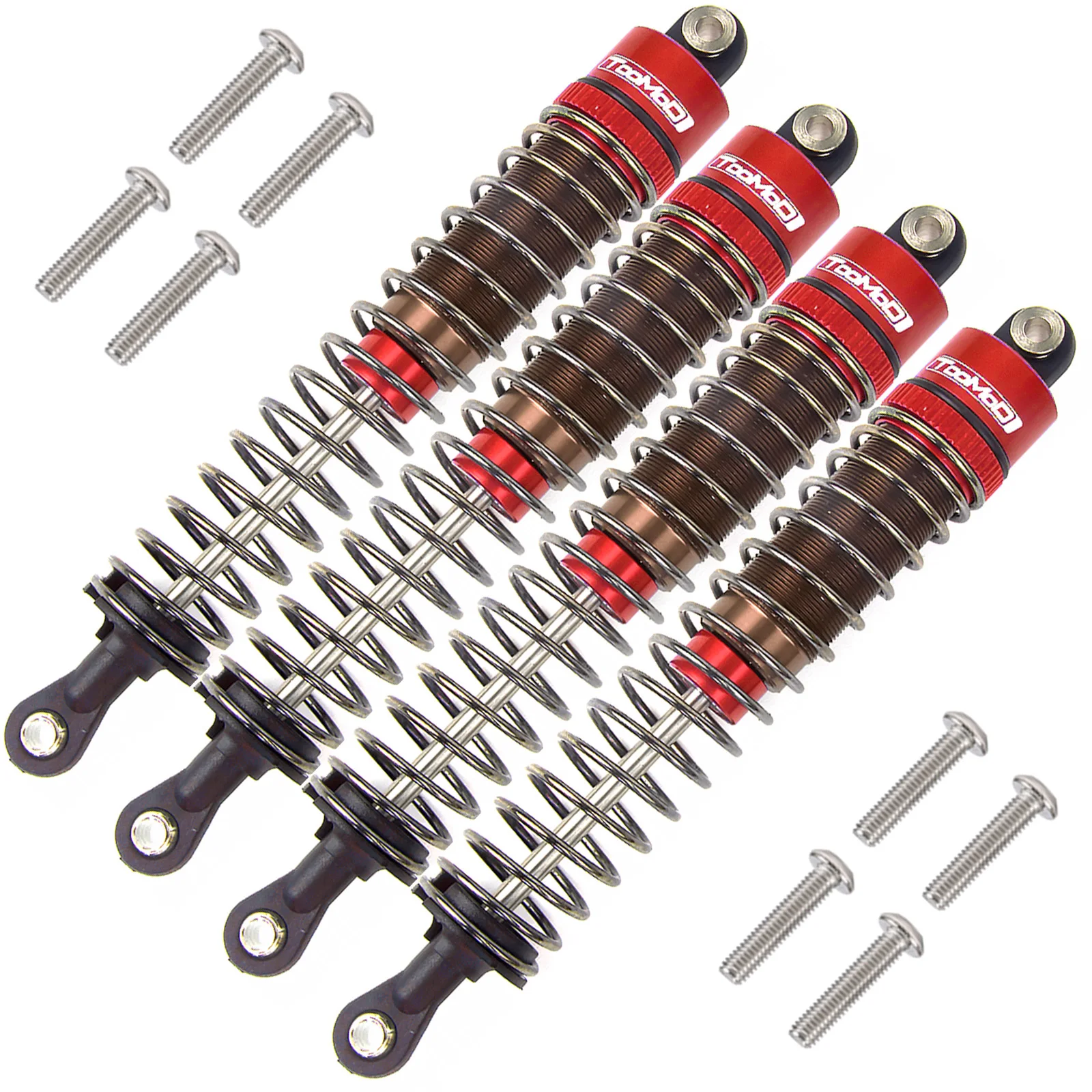 1/10 RC Olie gevulde Schokdempers kit voor Tamiya Bullhead SuperClod Buster Axiale SCX10 D90 TRX4 Truck Crawler Upgrade Onderdelen