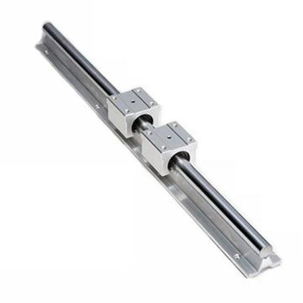 A84X-Linear Rails And Bearings,2Pcs Linear Guide Rail 500Mm +4Pcs Linear Bearing 12Mm Slide Blocks SBR12UU