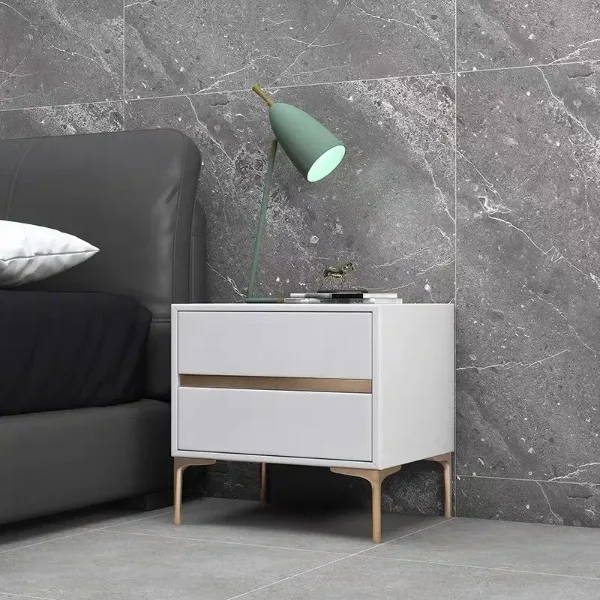 TTA50 Italian Minimalist Bedroom Bedside Table, Modern Minimalist Solid Wood Bedside Table,personalized Rebound Cabinet Without
