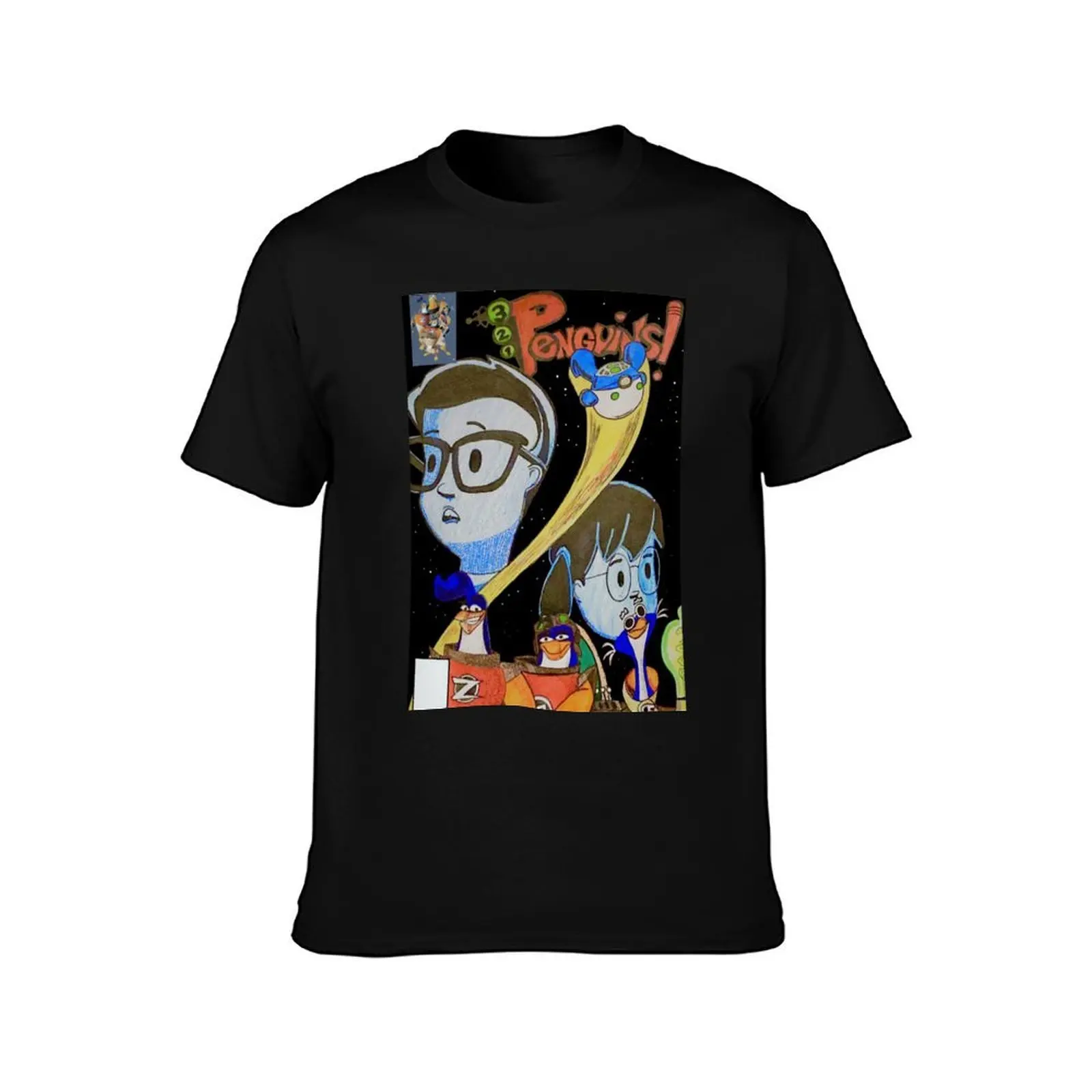 3-2-1 Penguins! Issue #1 T-Shirt Moisture Wicking Athletic T-Shirt