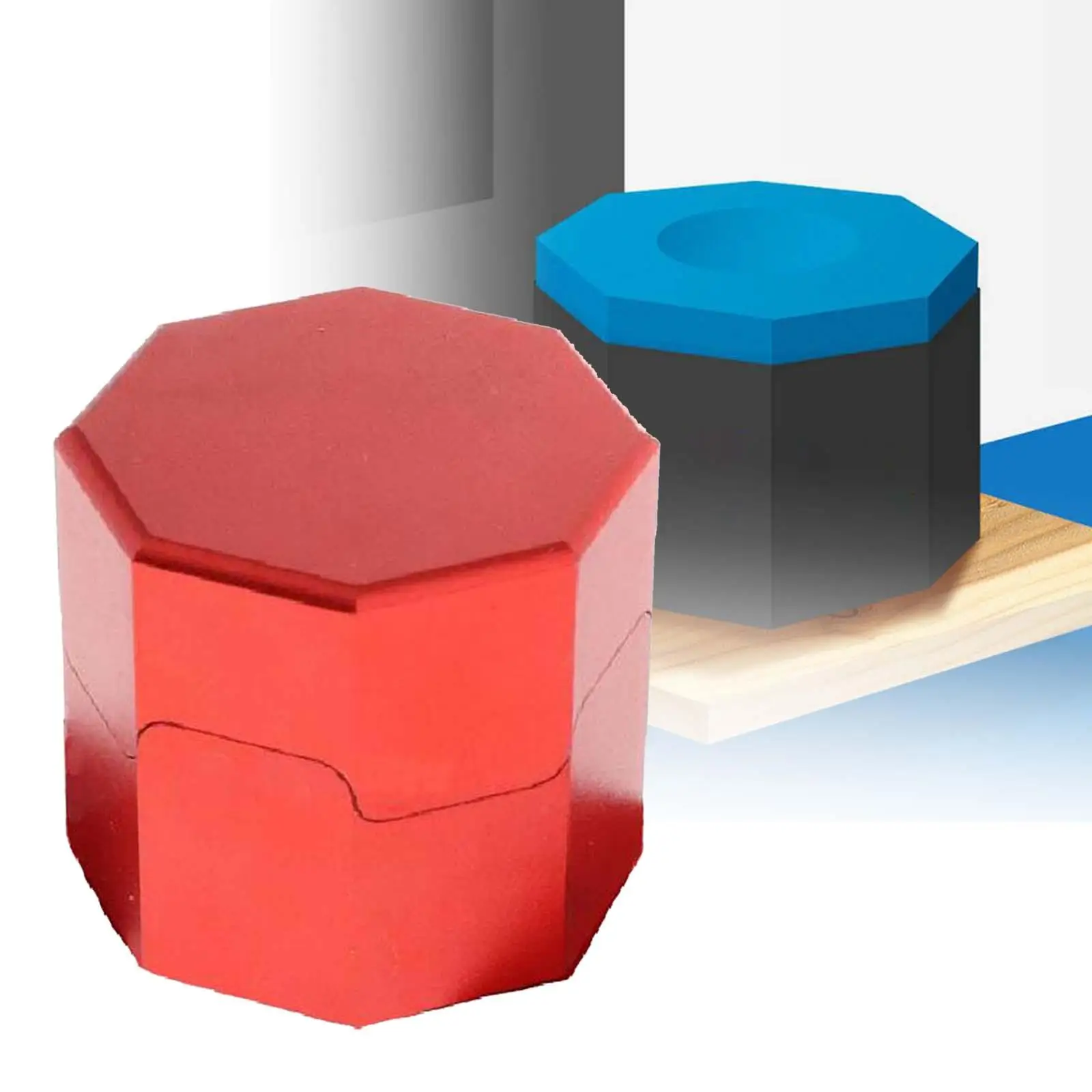 Compact Billiard Chalk Storage Container Lightweight Cue Chalk Holder Octagonal Box for Snooker Table Stick Repair and Maintain