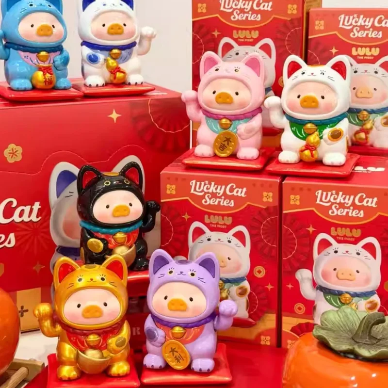 

Genuine Toyzeroplus Lulu Pig Lucky Cat Series Blind Box Lulu Pig Action Figures Pig Mystery Box Decoration Doll Model Gift Toy