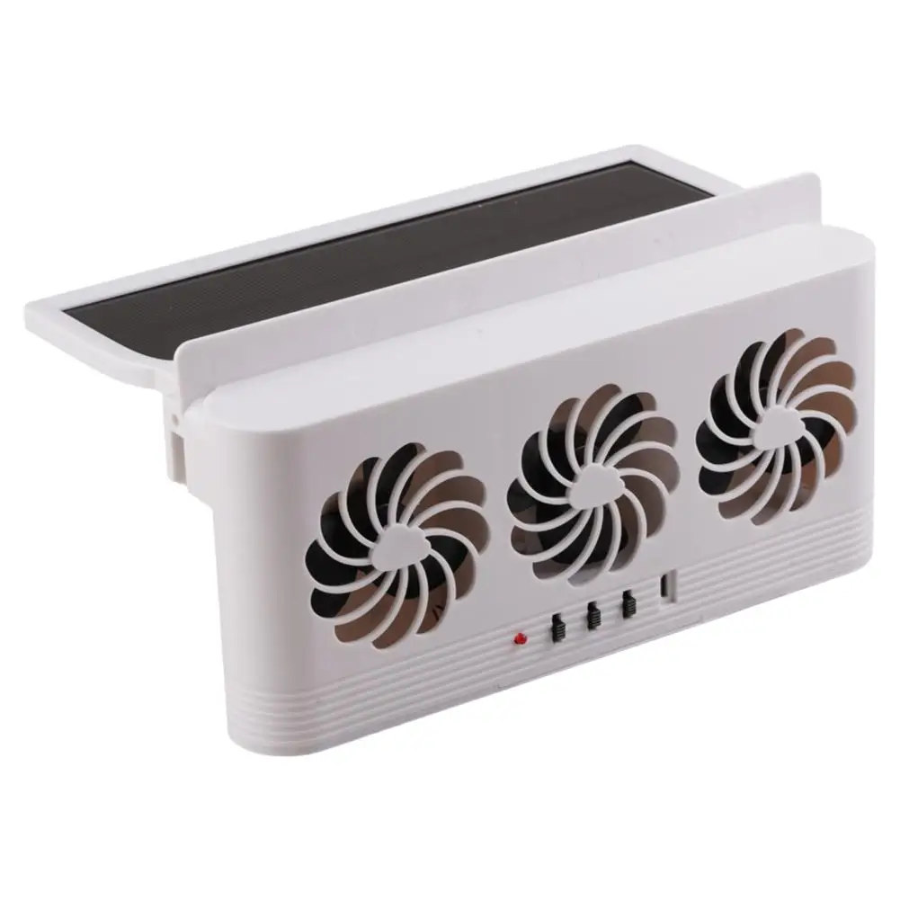 تعمل بالطاقة الشمسية مروحة تبريد مشعاع السيارة مع 3 منافذ الهواء نافذة السيارة مروحة تنفيس الهواء USB بالطاقة مروحة تهوية السيارات لجميع السيارات