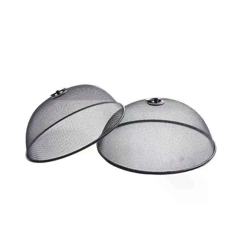 Food Cover Protective Round Shape Dish Lid Household Anti-Flying Vegetable Fruit Display Holder For Outdoors Mesh