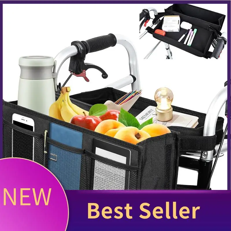 

ABHI-Walker Basket For Folding Walker Foldable Walker Bag, Large Storage Basket For Walker, Walker Accessories For Seniors