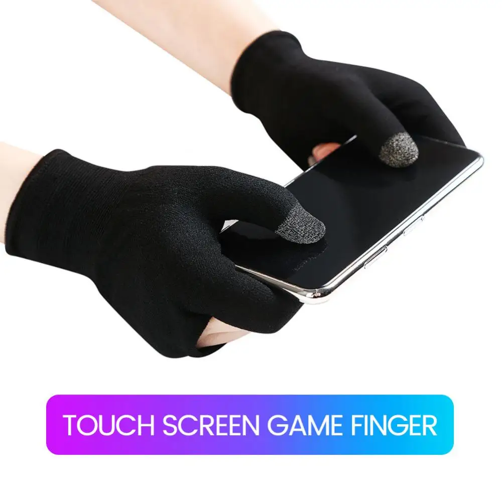 1/2PCS Finger Gloves Game Controller for PUBG Genshin Anti Slip Sensitive Touch Screen Sleeves Mobile Phone Gaming Sleeve