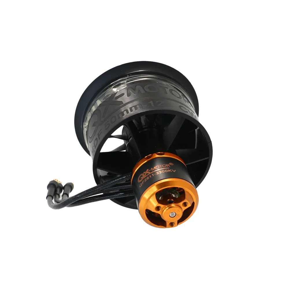 QX-MOTOR QF2611 3300/4000/4600/5000KV Brushless Motor 50mm 12 Blades EDF Ducted fan for DIY RC Airplanes