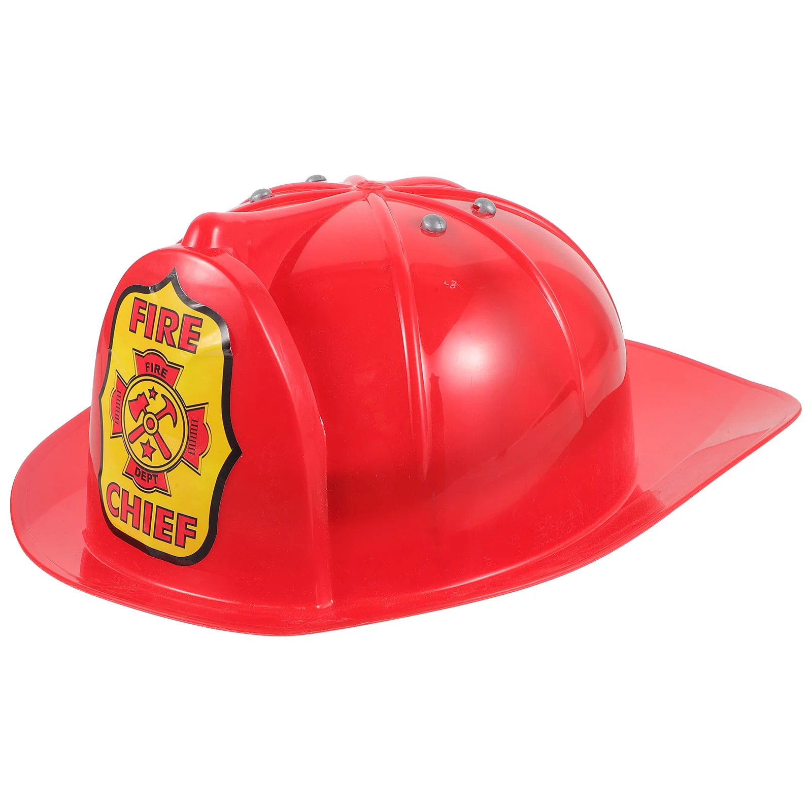 Cosplay Hat Plastic Fireman Kids Pretend Boys Firefighter Party Favors Baby Toddler Hats