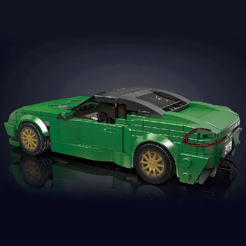 Klemmbausteine 375 stücke Martin Technik Racing Auto Bausteine Set Geschwindigkeit Grün Supercar Sport Fahrzeug Modell Kit DIY Spielzeug Jungen Erwachsene geschenk