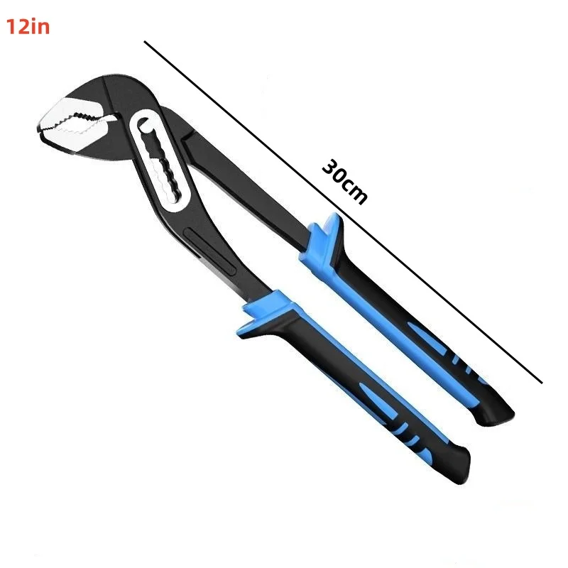 8/10/12 in Heavy Duty Pipe Wrenches Set Multifunctional Adjustable Opening Water Pipe Clamp Pliers Hand Repair Tool for Plumber