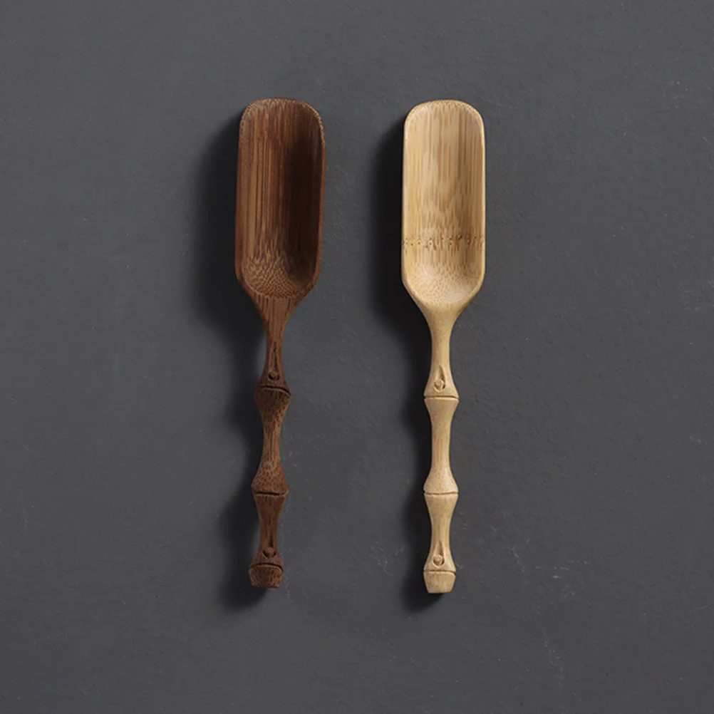 

Scoop Bamboo Carved Spoon For Ceremony Salt Kitchen Tool Tea Set Accessories Bamboo Shovel Tea Gift