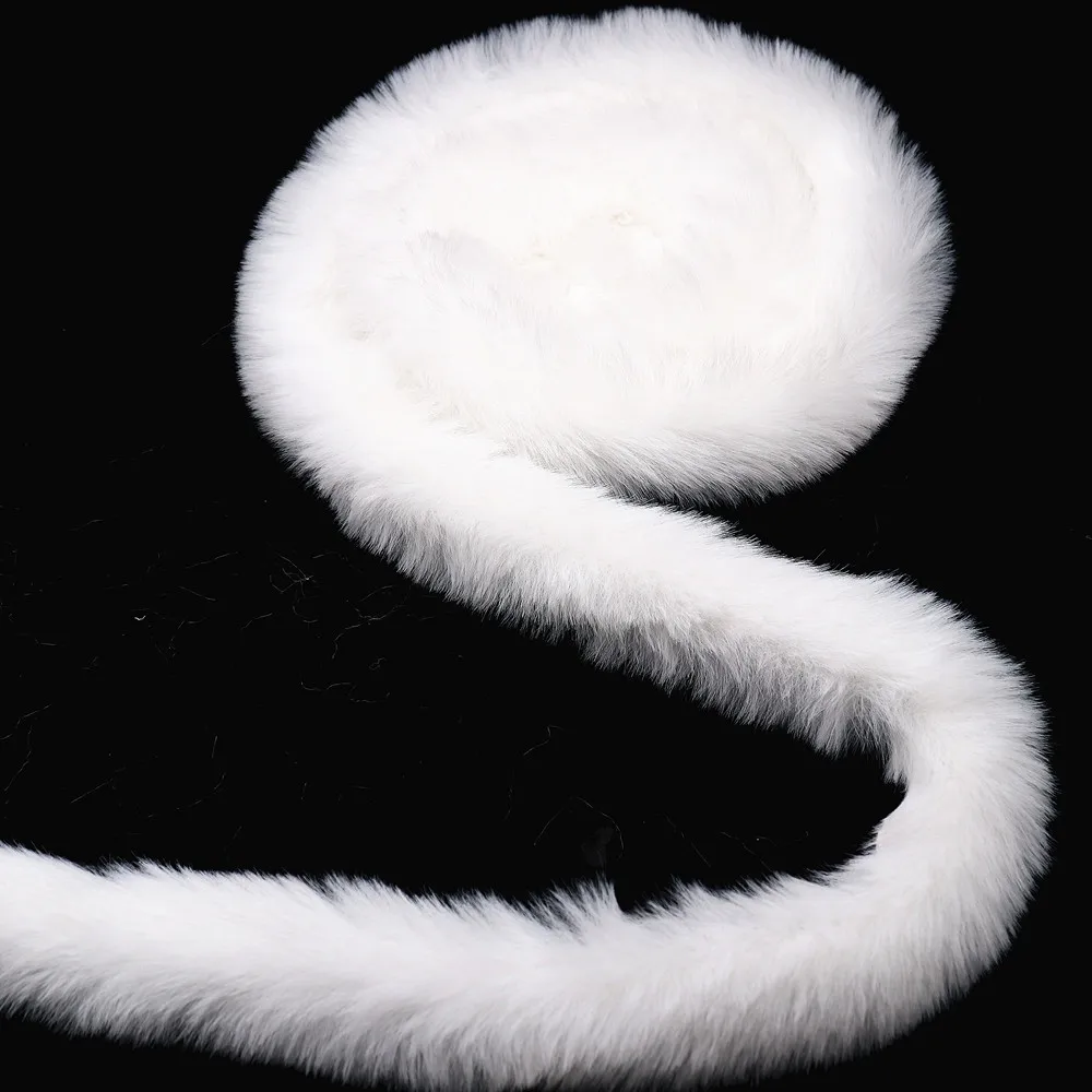 Weißes Kunstpelzbesatzband, Spitzenstoff, 3 cm/5 cm, künstliche flauschige Streifenbesätze, DIY-Spitze, Basteln, Nähzubehör, Weihnachtsdekoration