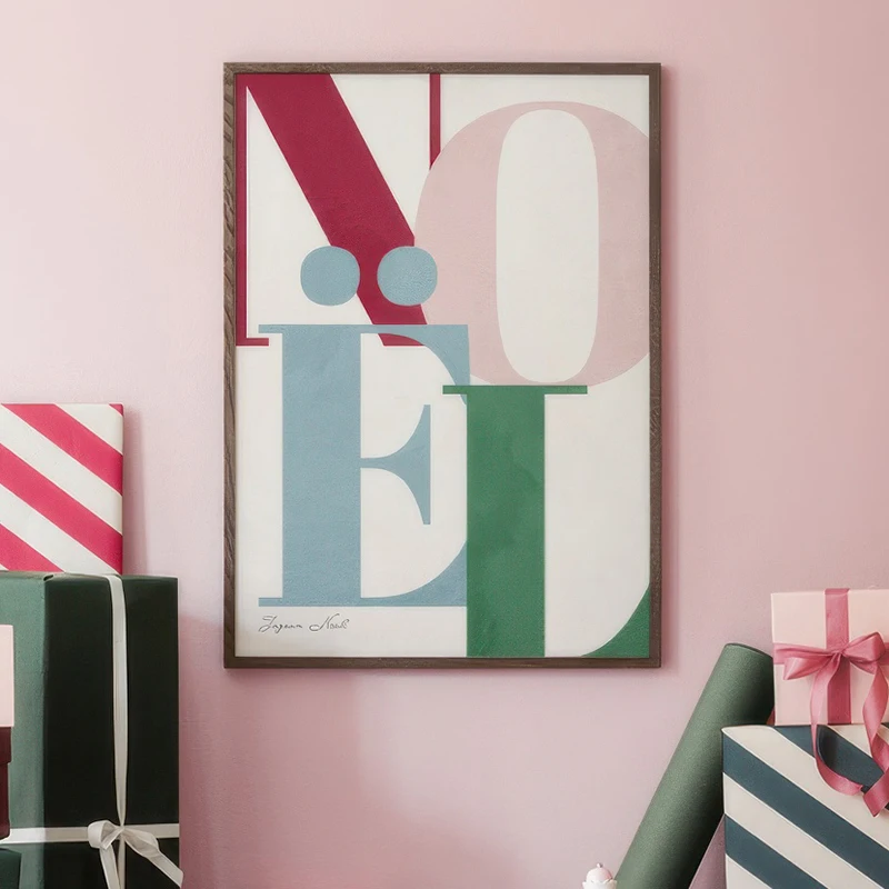 يوم عيد الميلاد شجرة البجعة عطلة شرب الفن طباعة ملصق قماش اللوحة الزخرفية صورة غرفة هدية حفلة معرض بهيجة الجدار