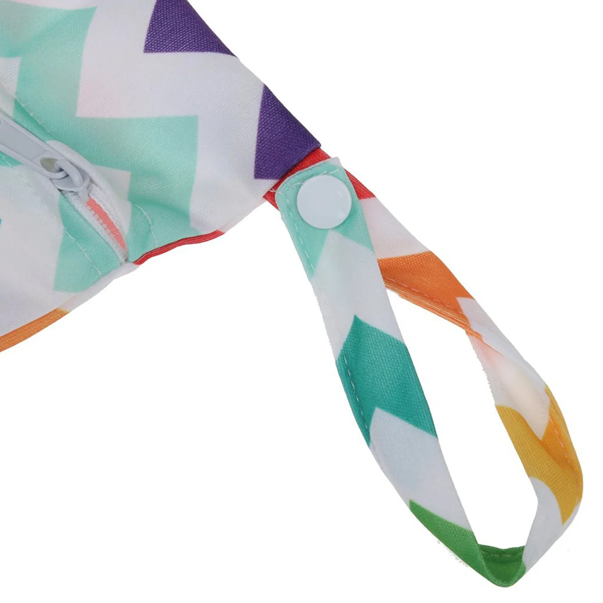 Windeltasche für Kleinkinder, wasserdicht, wiederverwendbar, Doppelreißverschluss, Regenbogen-Design, langlebig, waschbar, leicht zu reinigen, tragbare Aufbewahrung, nass