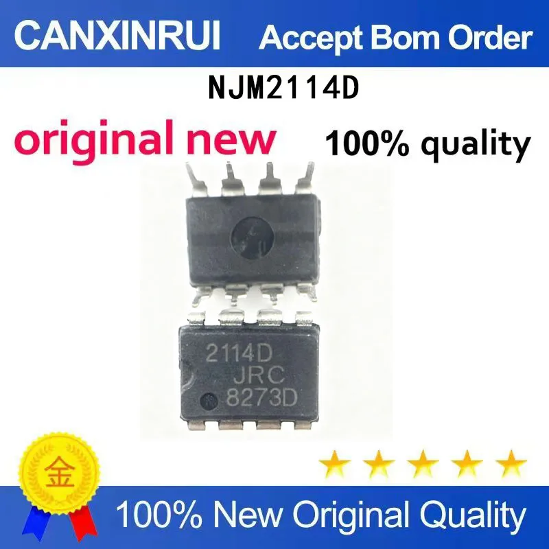 (5-100 Pieces) Brand new original NJM2114D 2114D DIP-8 operational amplifier chip in stock