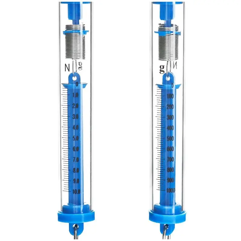 AS60-Spring Scale, 10 Pack 10N Transparent Spring Balance Hanging Tube Spring Scale,Spring Balance Hanging Tube Easy Install