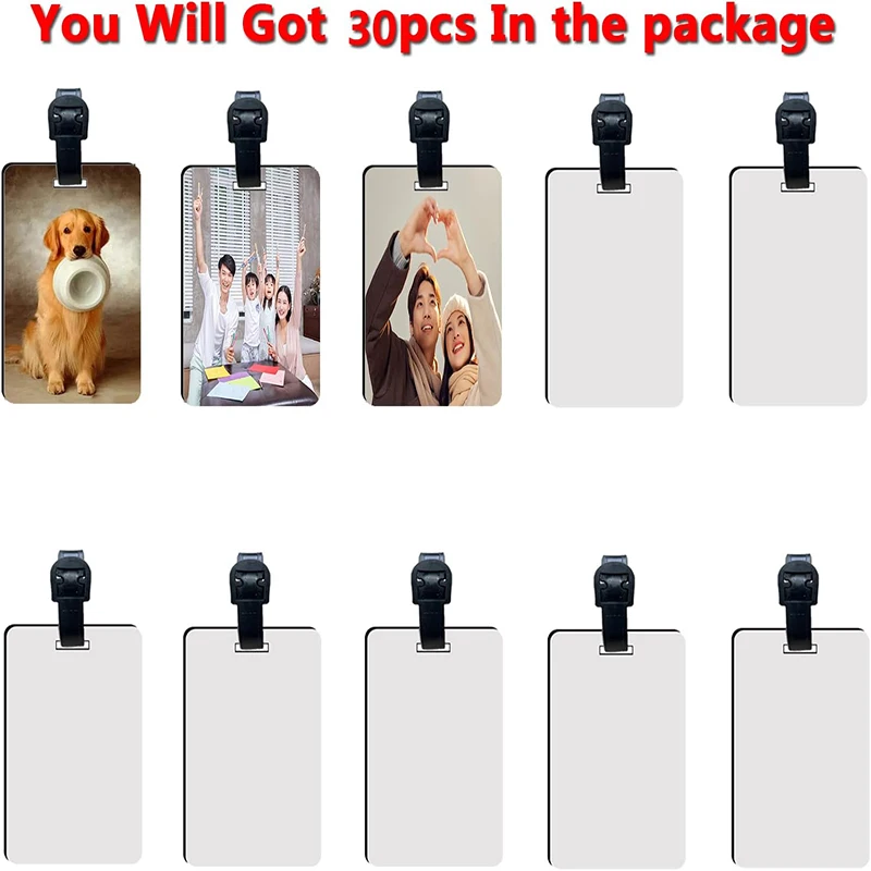 10pcs Key Tags Plastic Key Chain Tags With Blank Paper Labels Split Keyring DIY Making Numbered Baggage Identifier Tag