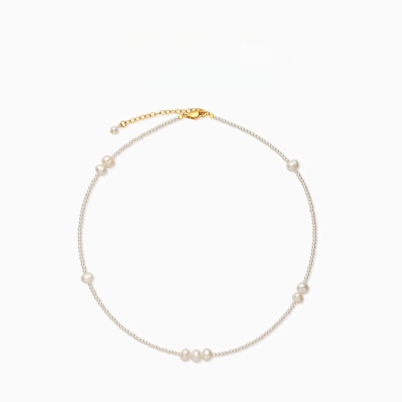 

Pearl necklace for women, niche collarbone chain, high-end necklace