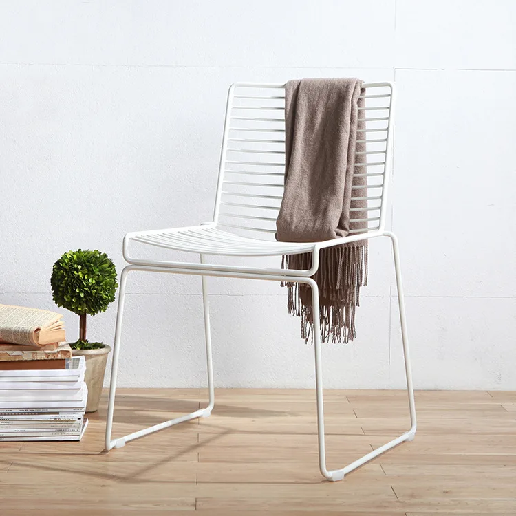 Nordic ins lounge chair DIY handmade woven chair wrought iron creative sofa photo commercial place