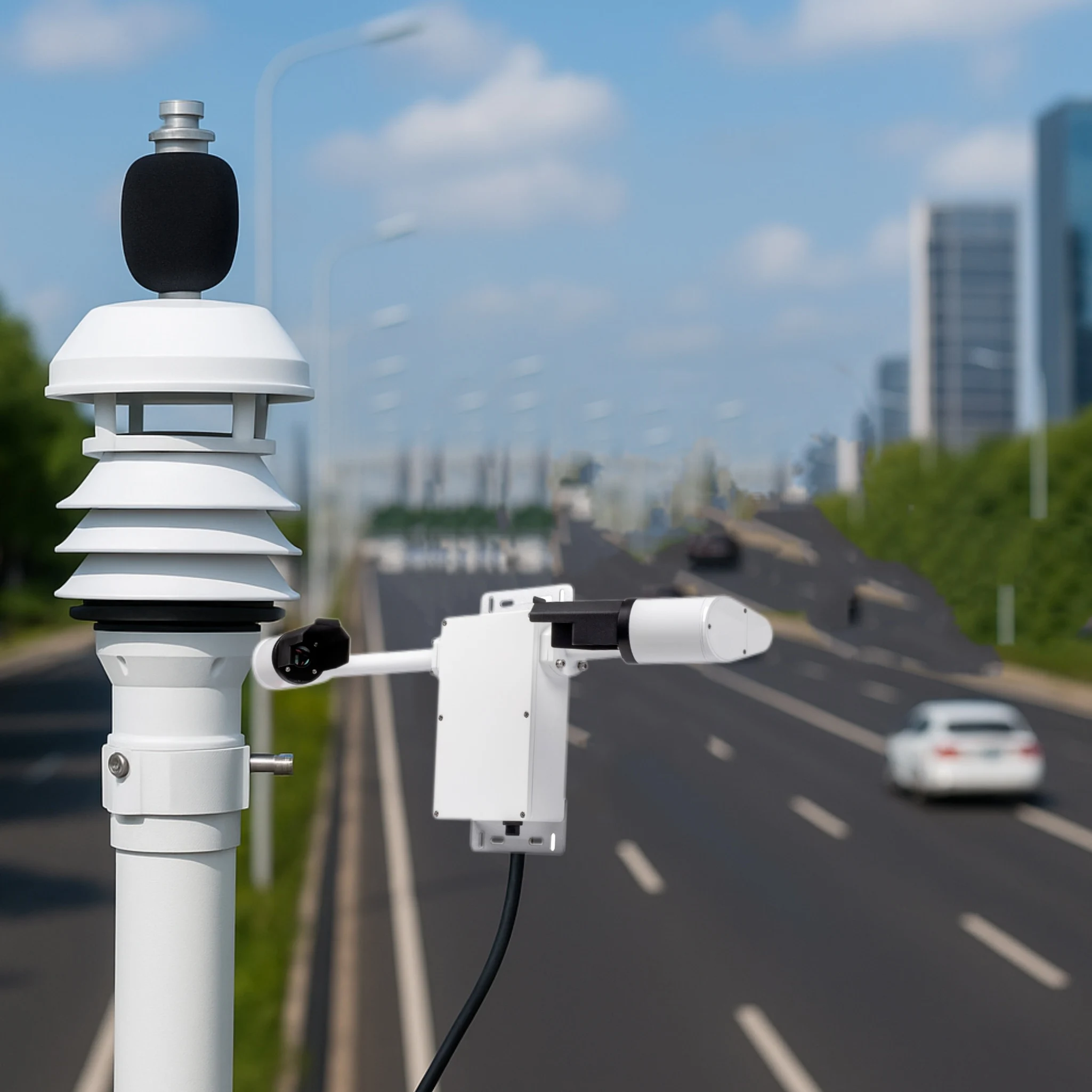 

Integrated Traffic Environment Monitoring with Weather, Visibility and Road Condition Sensors