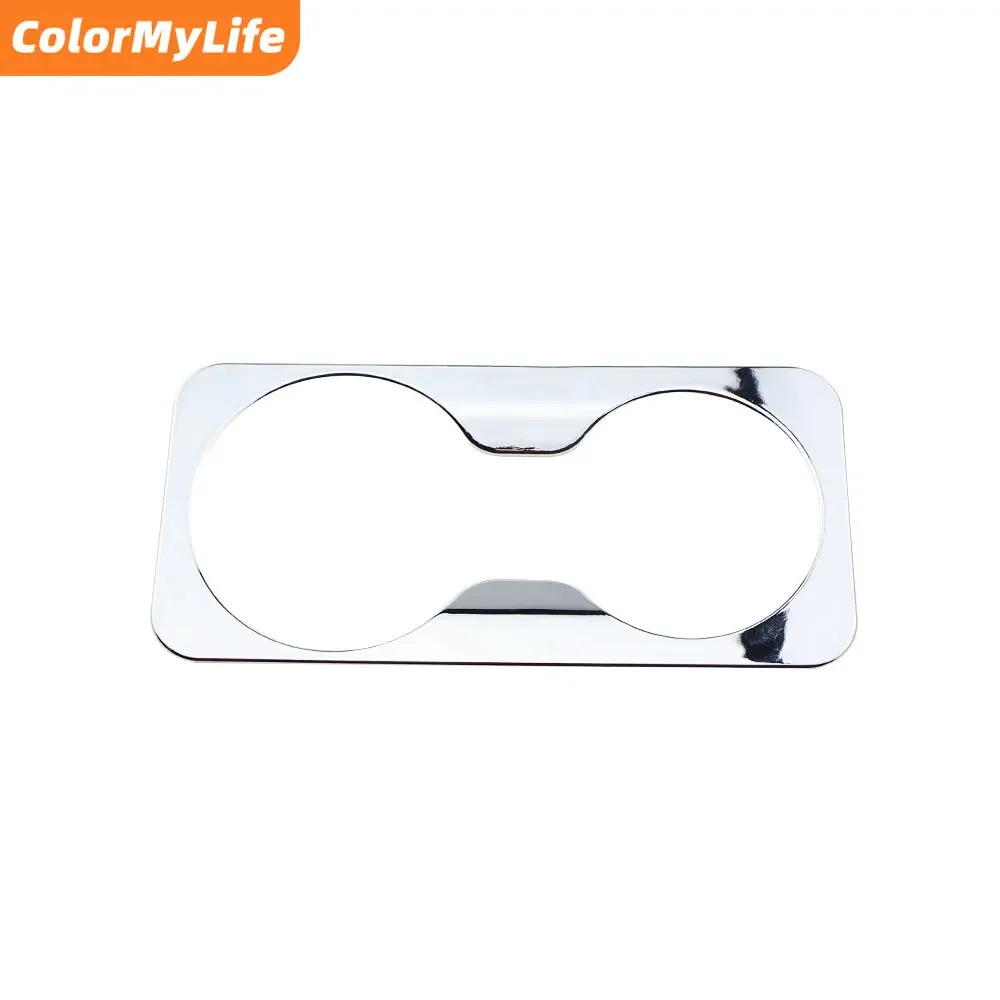 ABS Chrome Car Front Back Water Cup Panel Cover Trim Decoration Sticker for Kia Sportage R 2012 2013 2014 2015 Accessories