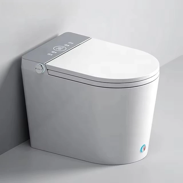 New Trend Simplicity Sanitary Ware Small Bathroom Automatic Toilets Bowl Floor Mounted Intelligent Toilet