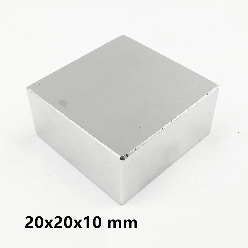 1/2/5/10pcs 20x20x10 mm Search Quadrate Magnet 20mm*20mm Stong Magnets 20x20x10mm Powerful Neodymium Magnetic 20*20*10