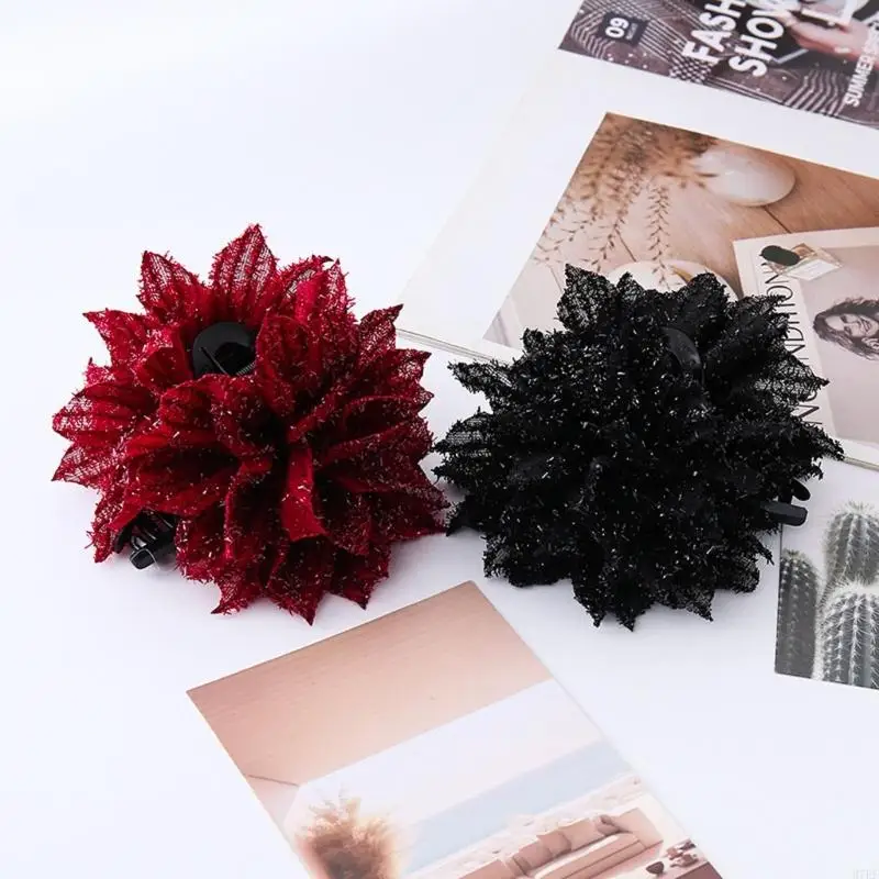 Soft Fabric Hair Claw Clip Comfortable Styling Tool For Women Comfortable Wear