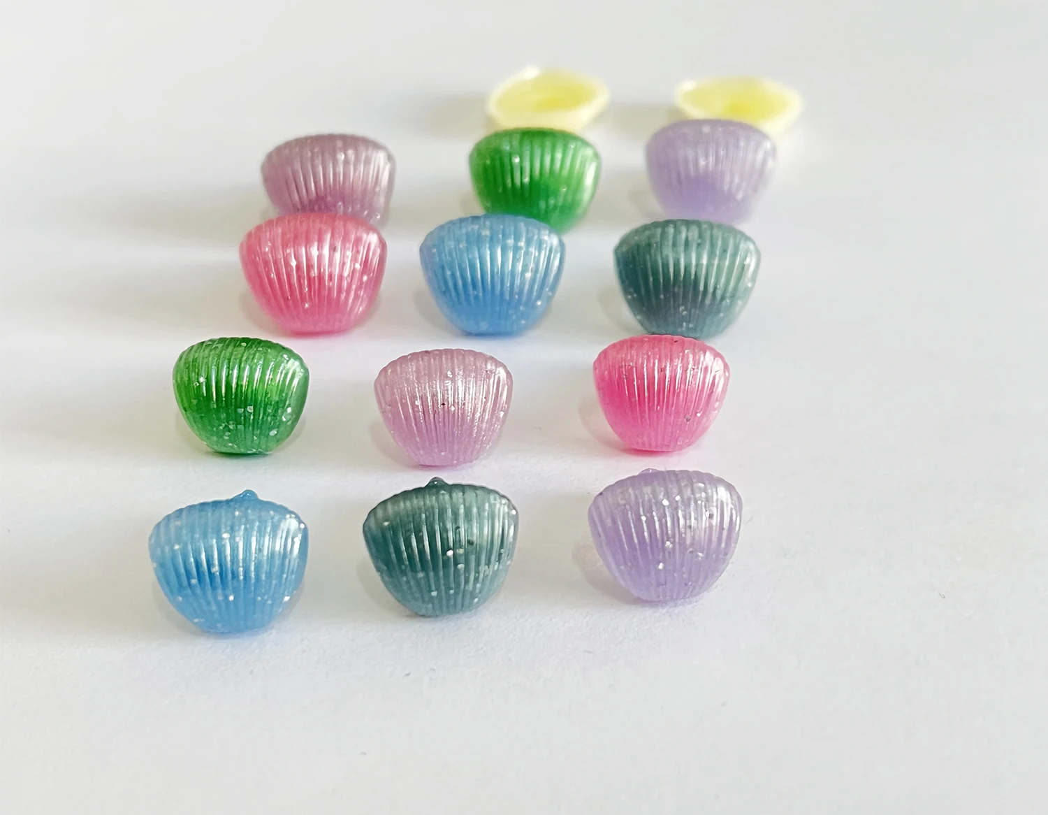 

100pcs new style pink blue green purple13MM 15MM new glitter stripe animal nose with washer for handcraft eyes plush doll