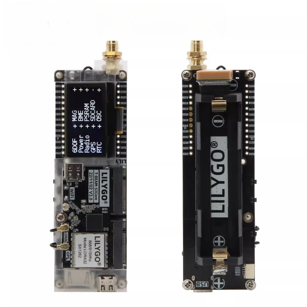 릴리고 ® SoftRF T-Beam SUPREME ESP32-S3 LoRa 개발 보드(SX1262 868/915MHz GPS U-blox L76K WiFi 블루투스 1.3인치 OLED 포함)