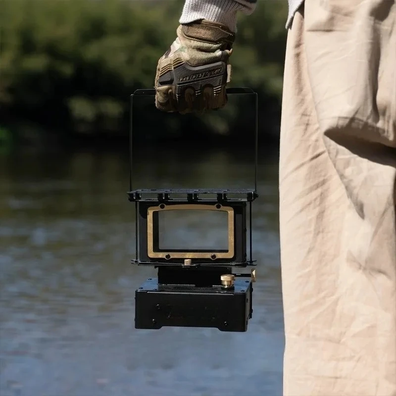 Retro Portable Stove for Camping Fire Pit Viewing Tea Making And Warmth High Value Outdoor Cooking Gear