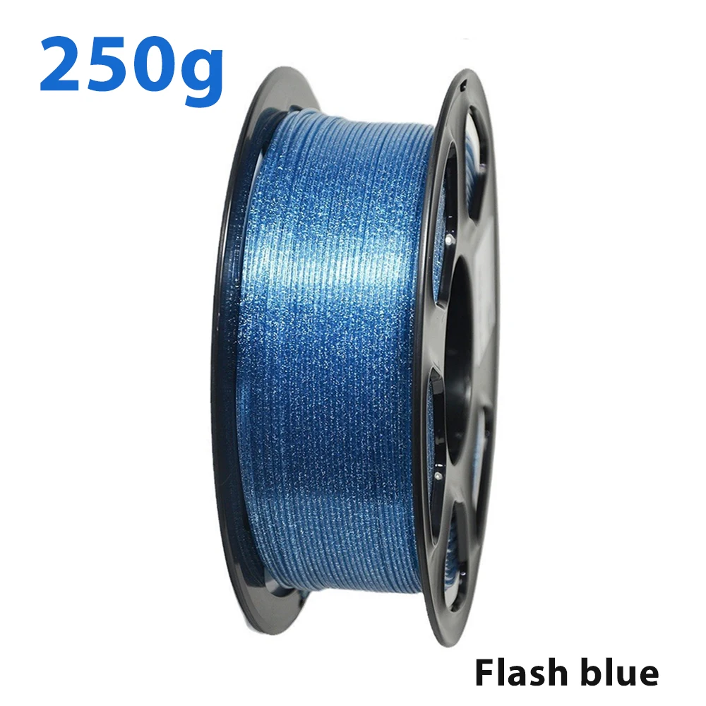 250g 500g 1Kg PETG Flash Shining Transparent Blue 3D Printer Filament 1.75MM PETG Flash Purple Green For 3D Printer Material