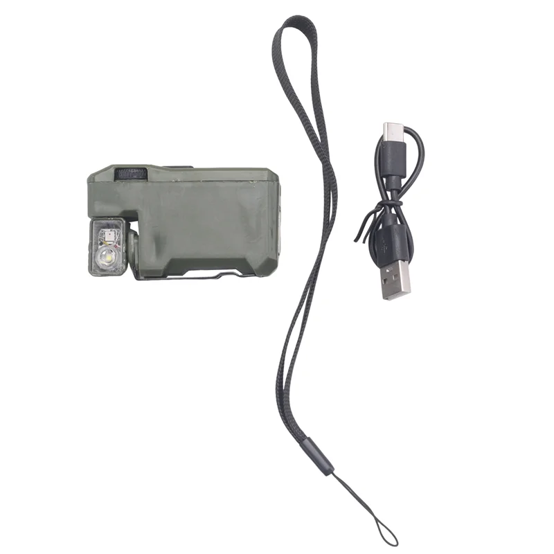 

A02M-G5 Перезаряжаемый фонарик EDC, 400 люмен, магнитный мини-карманный светодиодный фонарь с 180 ° Поворот RGB Dual Light