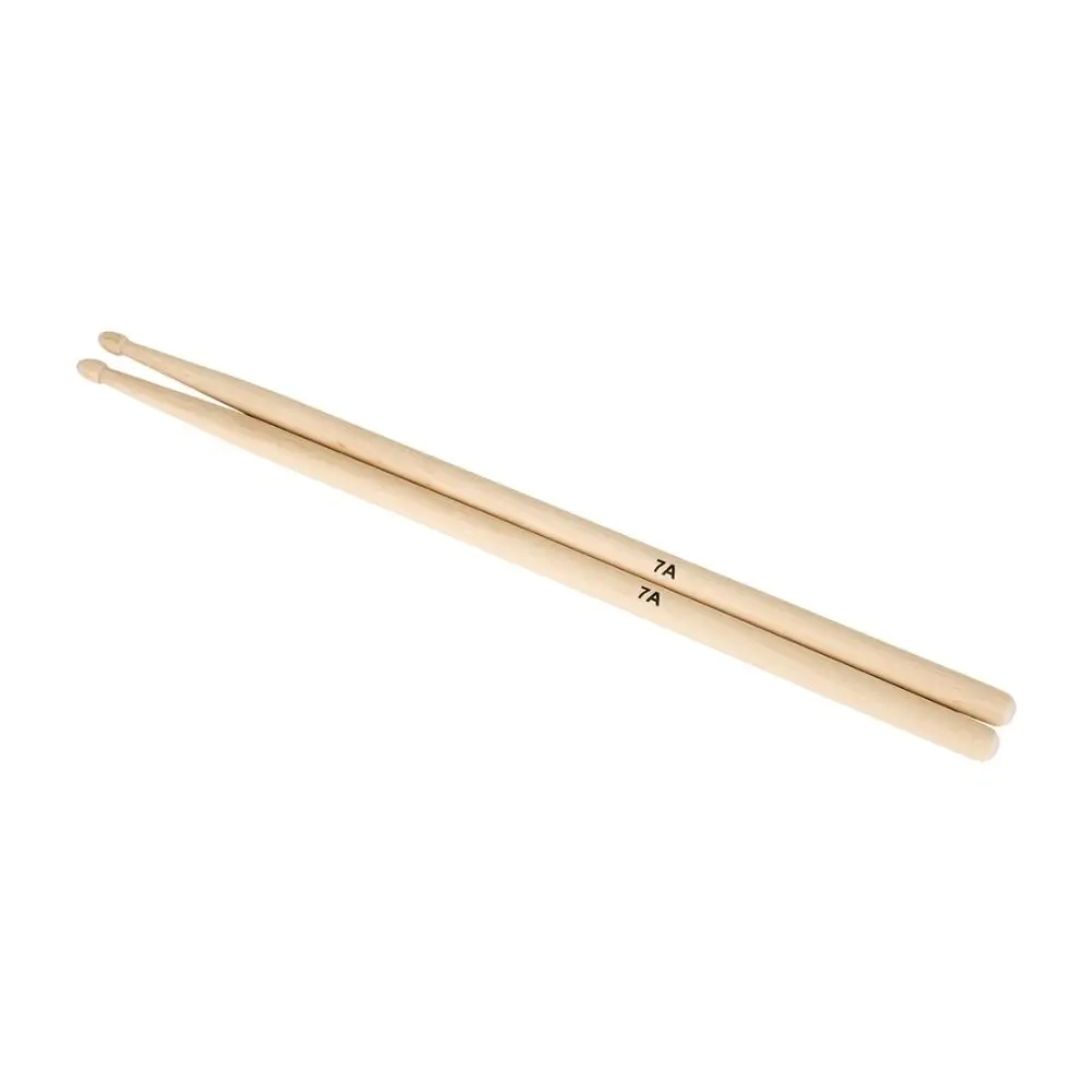 12Pair Oval-shaped Tip 5A/7A Drum Sticks Burrfree Classic Maple Wood Drumsticks Percussion Accessories Durable Drum Mallets