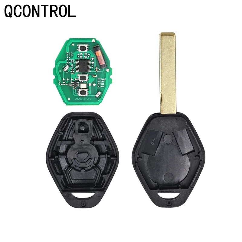 QCONTROL 3 buttons Remote Key for BMW 3 5 7 series X3 X5 Z3 Z4 Z8 E46 E60 E83 E53 E36 E38 CAS2 315LP MHZ 315MHz 433MHZ 868MHZ