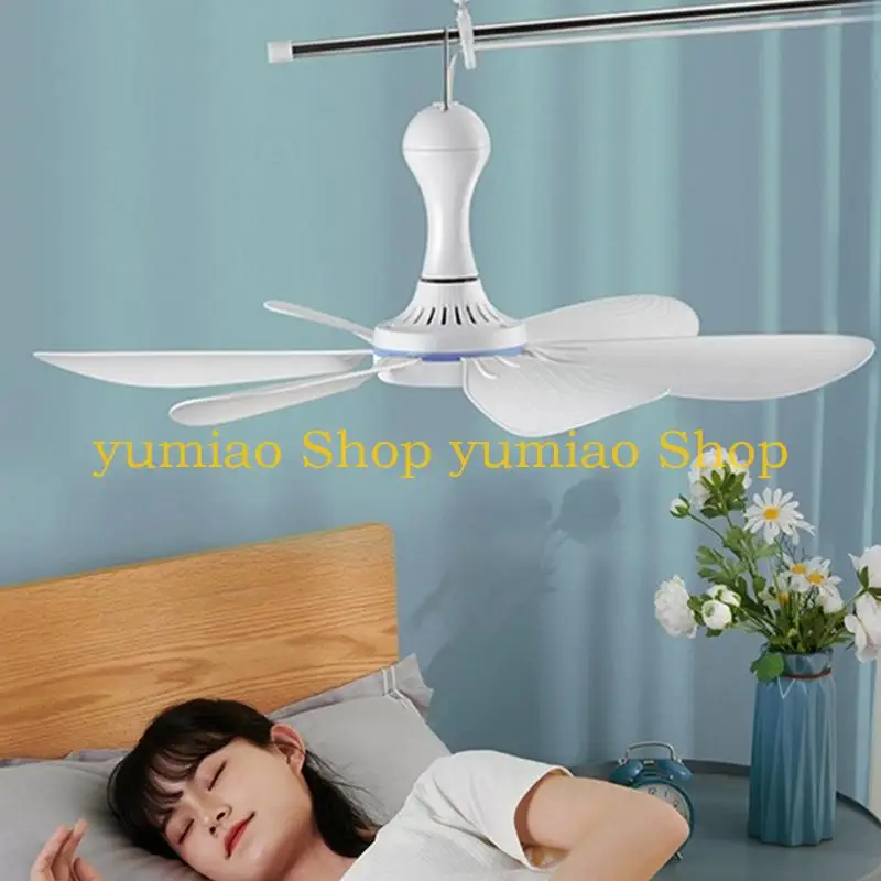 587B Multipurpose Hanging Fan For Hot Weather Use Runs On USB Power Supply