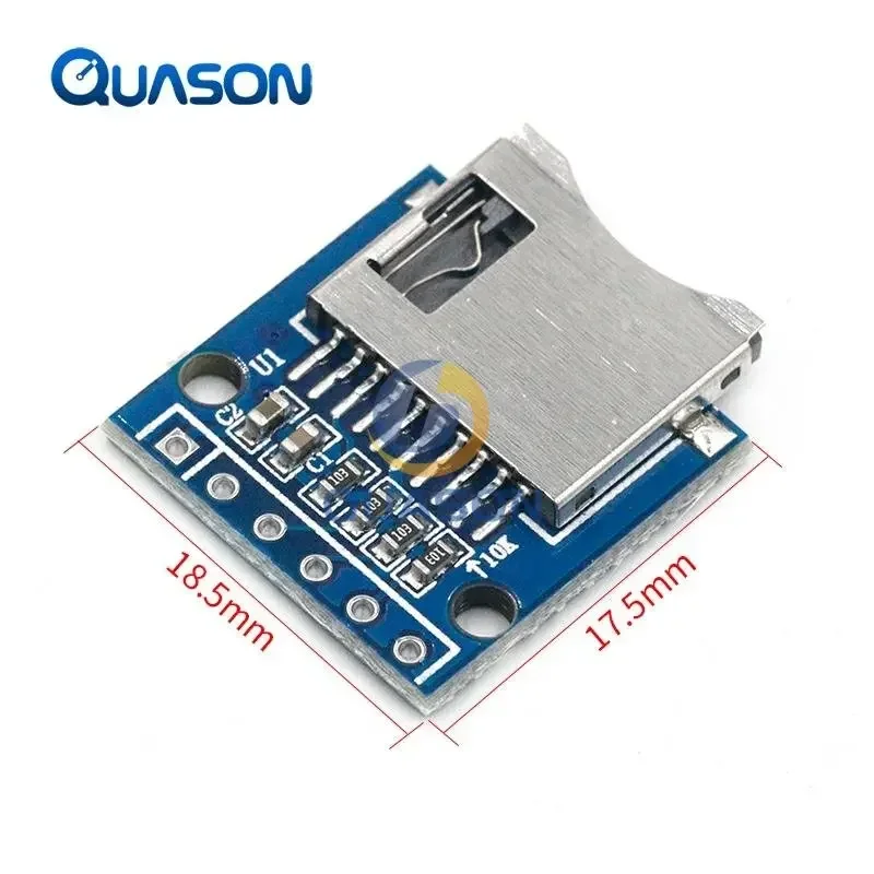Carte d'extension de stockage Micro SD, Mini carte Micro SD TF, Module de protection mémoire avec broches pour Arduino ARM AVR