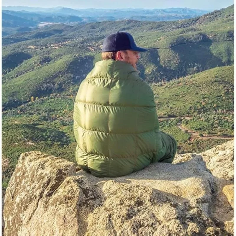 بطانية محمولة للاستخدام الخارجي - شال متعدد الوظائف، لحاف للتخييم، بطانية تخييم مثبتة على السيارة قطعتان #3