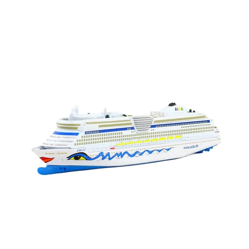 

AIDA-Luxury Cruise Ship Model, Yacht Model Collection Display, Adult Gift, Micromodel Tabletop Decoration, 1:1400