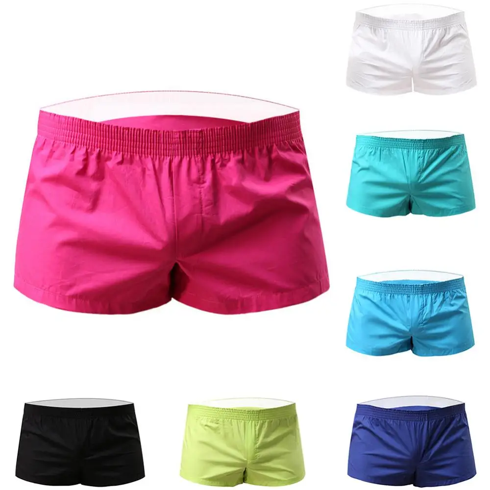 Men Solid Color Summer Sports Gym Elastic Waist Shorts Beach Swimming Trunks pantalones cortos de hombre шорты мужские 2023