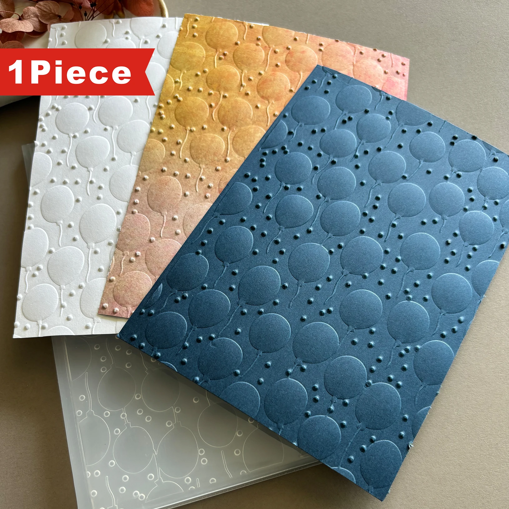 Flower Embossed Plastic 3D Folder for DIY Card Making