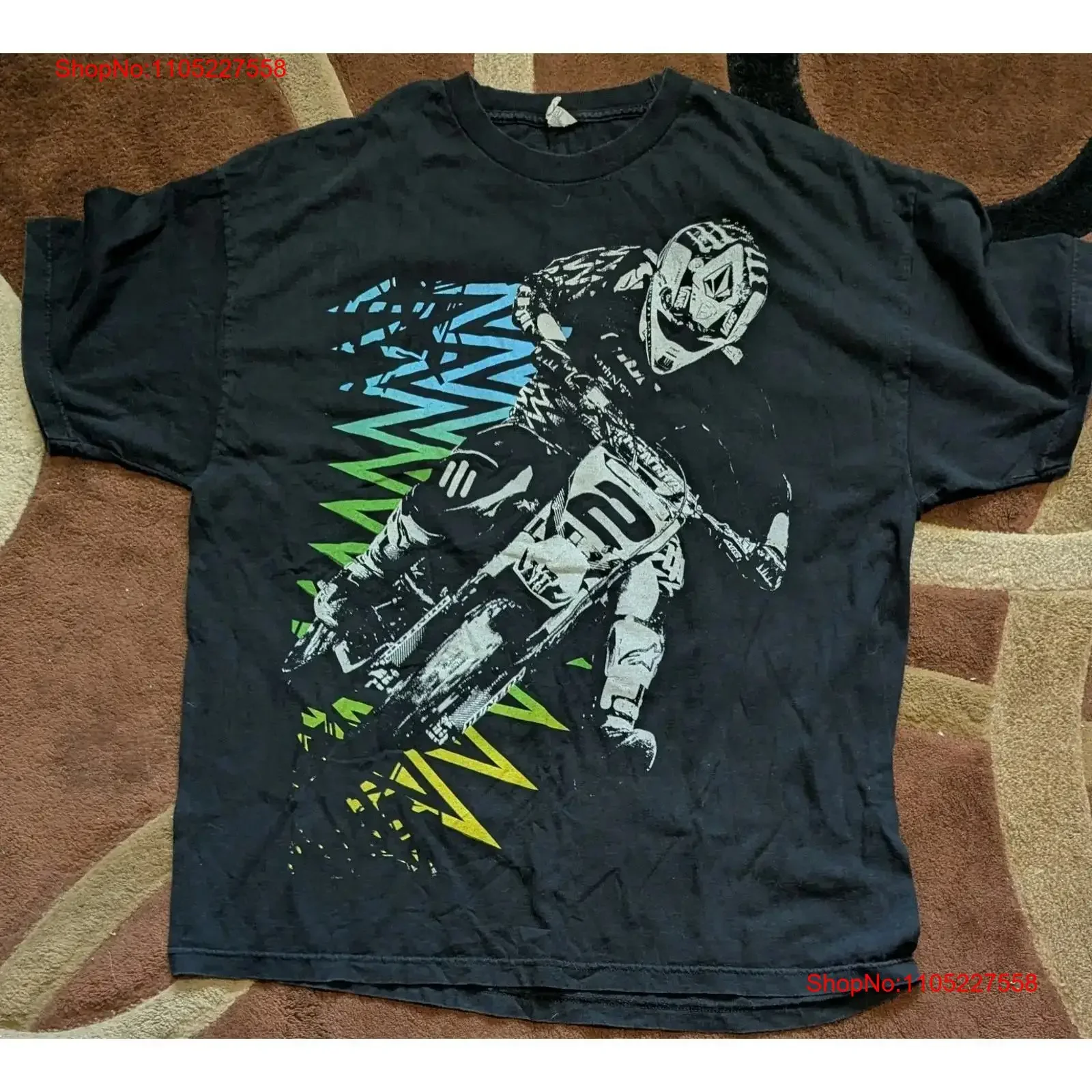 Vintage Ryan Villopoto Motocross Racing T Shirt Size XXL vintage Washed Unisex Stretched Slightly Soft graphic fashion