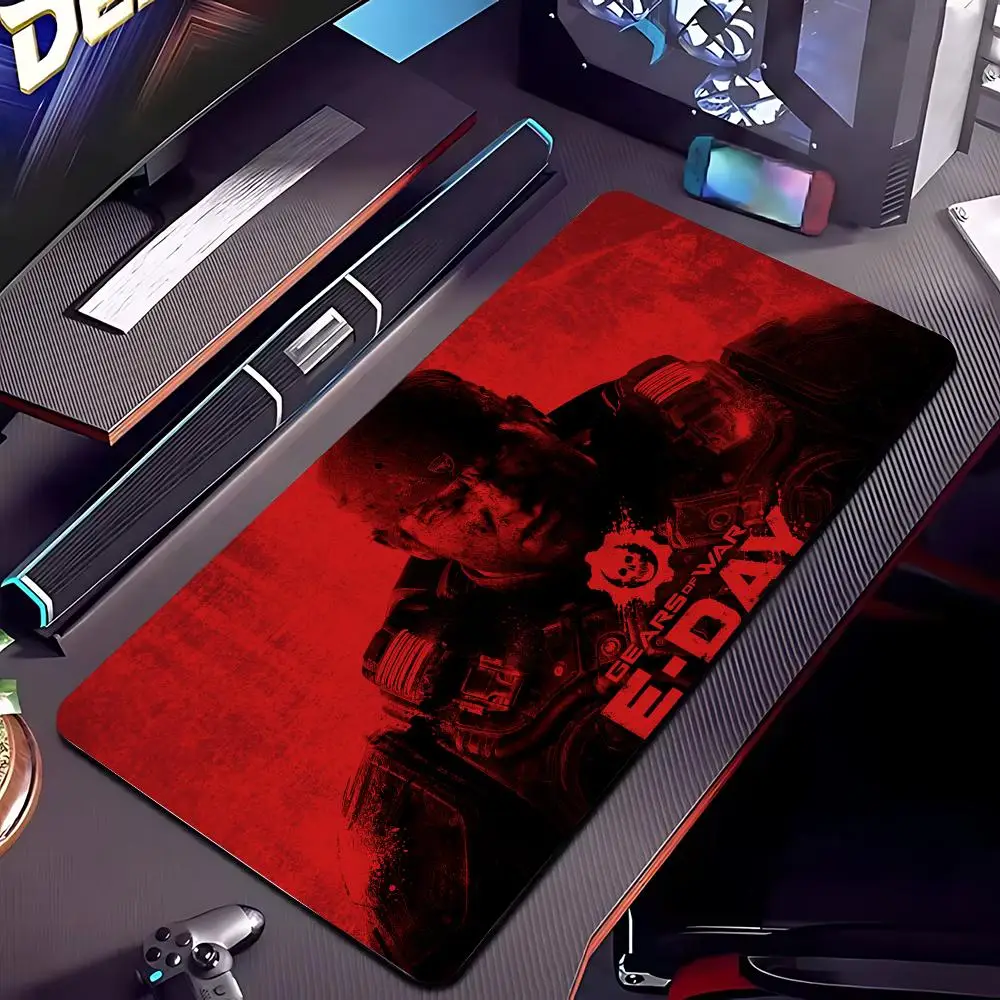Gears Of War E-Day Mouse Pad Large Playmat Gaming Customized Mat XXL Size Gamer Office Mousepad Logo Desk Mat