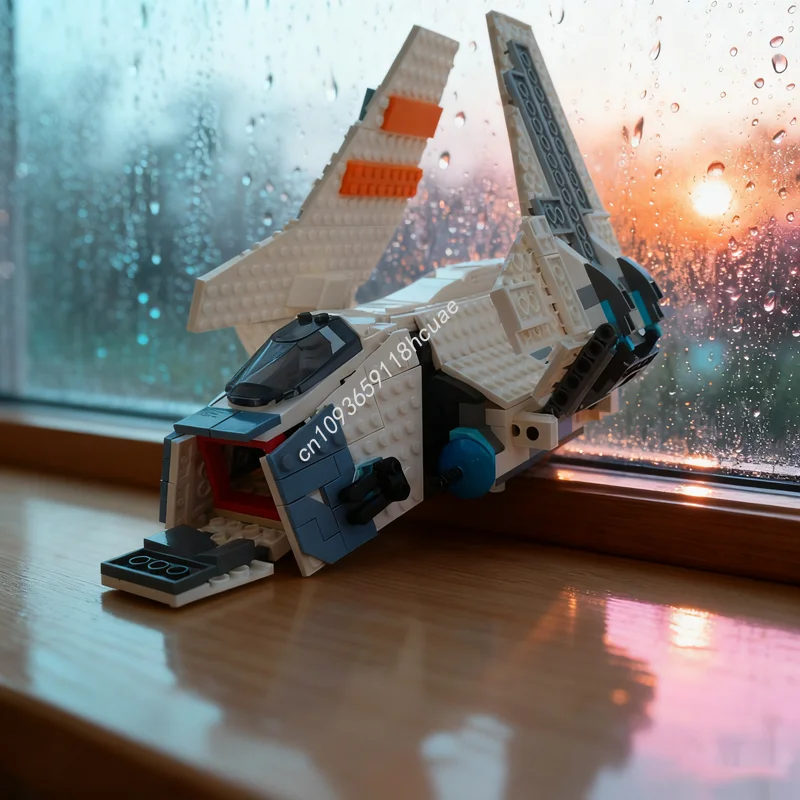 549 Uds. MOC Republic Shuttle modelo de construcción alternativa bloques de construcción regalo de Navidad montar ladrillo creativo juguetes para niños cumpleaños