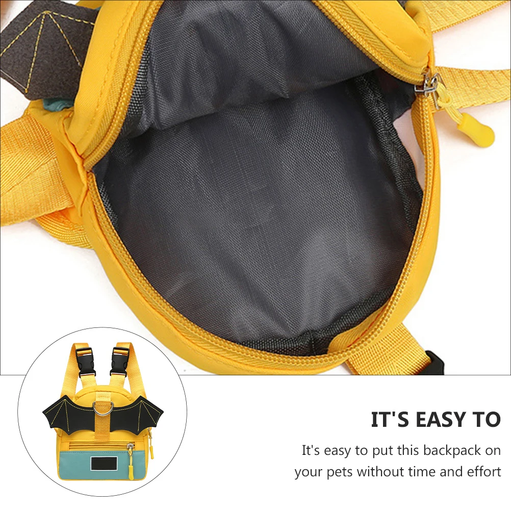 

Pet Self-Wearing Backpack Cats Dogs Outdoor Storage Pouch Easy to Put on with Clear Texture Comfortable Hand Feeling