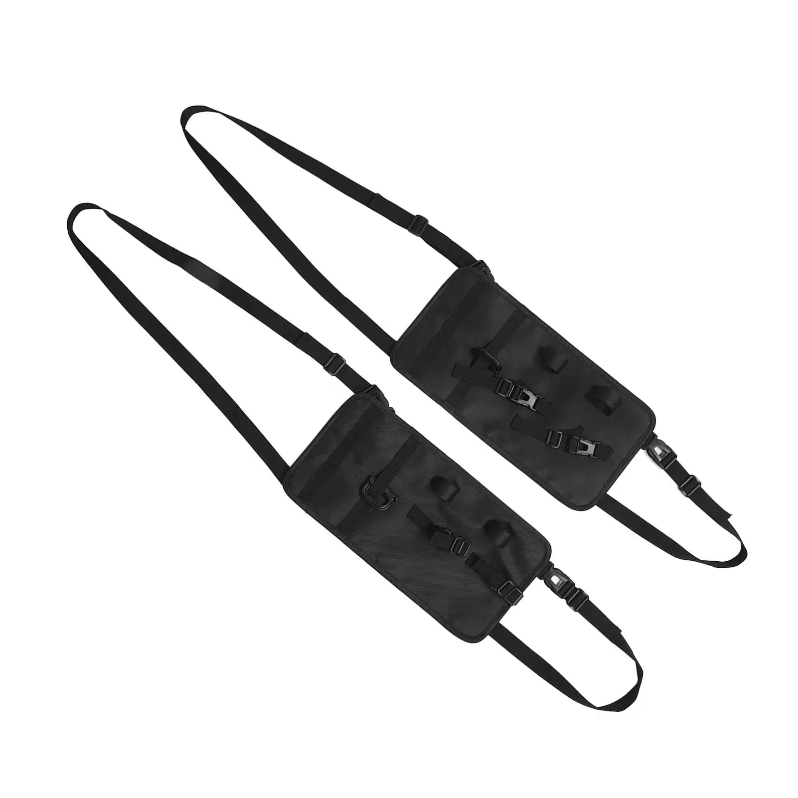 2pcs Adjustable Car Fishing Rod Holder - Portable Oxford Cloth Carrier with Space-Saving Design for Wagons