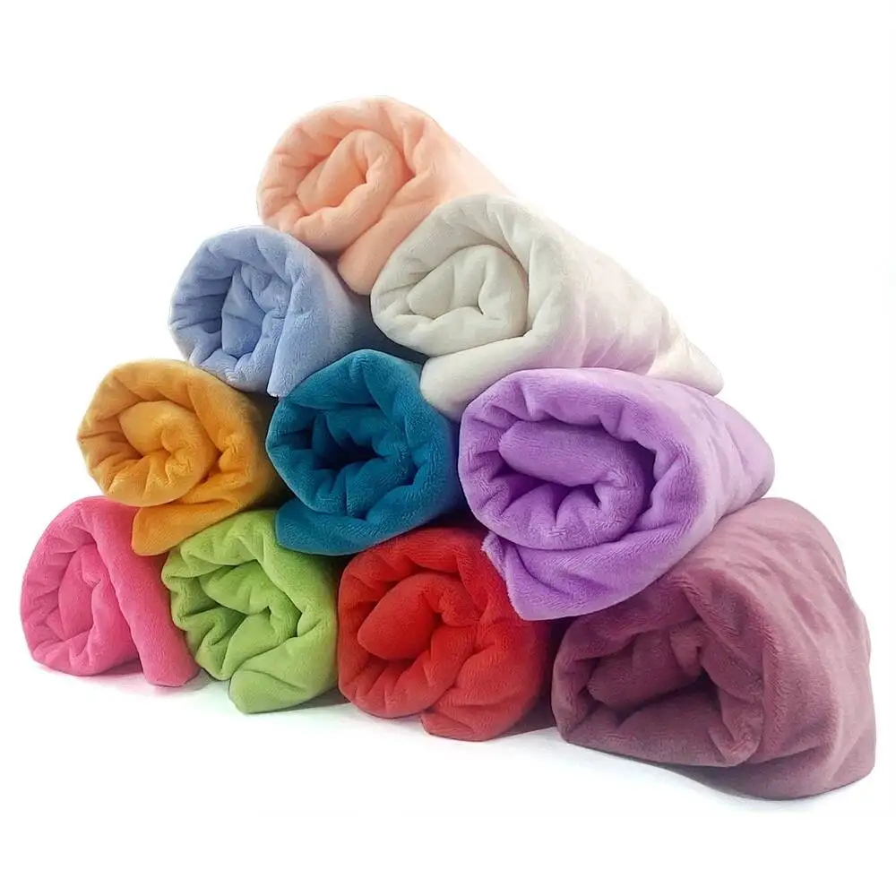 New Arrivals 1.5mm Minky Plush Fabric 100% Polyester Soft And Cozy Mainly Used For Plush Toys, Doll Skin